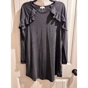 Umgee Dress Womens Small Dark Blue  Pockets